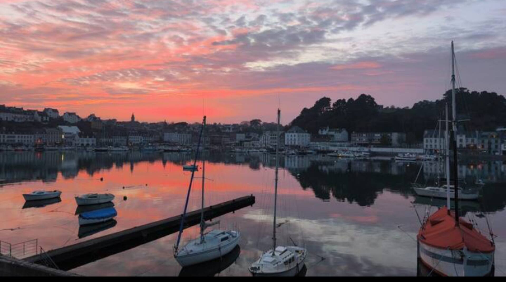 Port d’Audierne au coucher du soleil