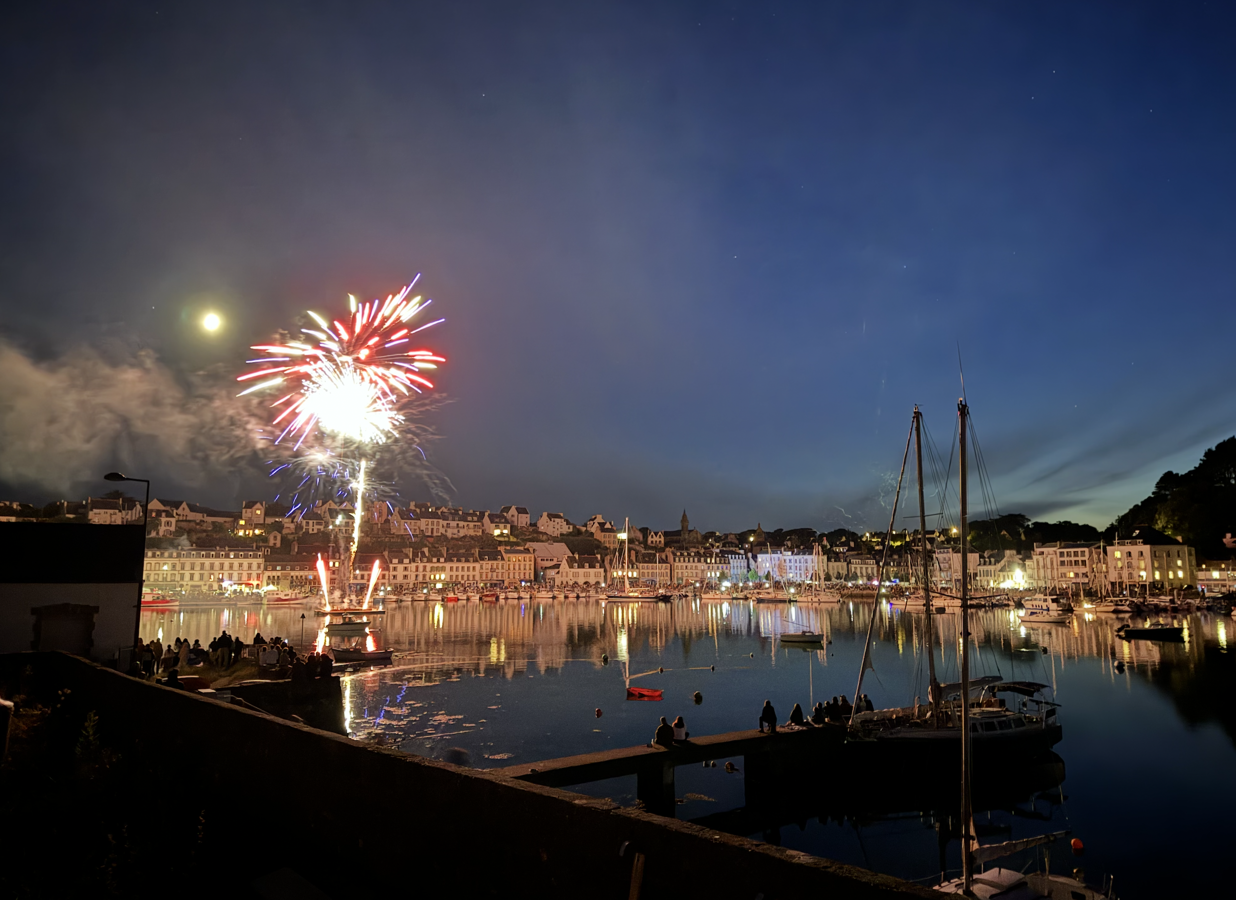 Feu d'artifice au port